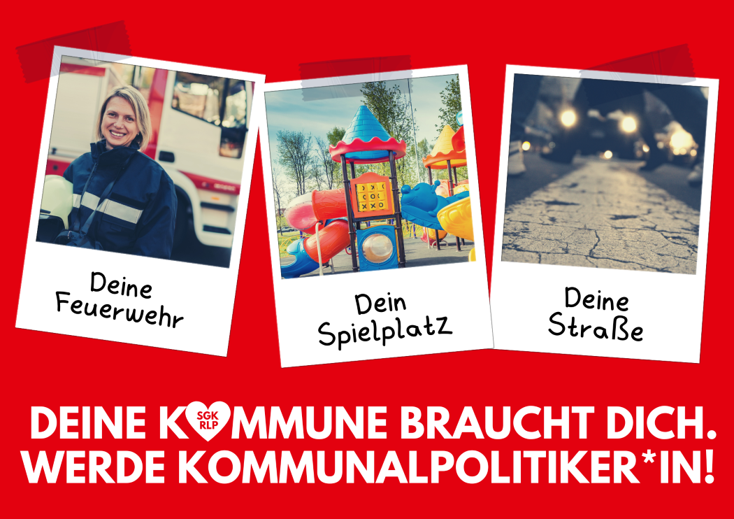 Deine Kommune braucht dich, Feuerwehr, Spielplatz, Straße